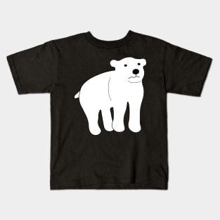 Cute Sad Polar Bear Kids T-Shirt